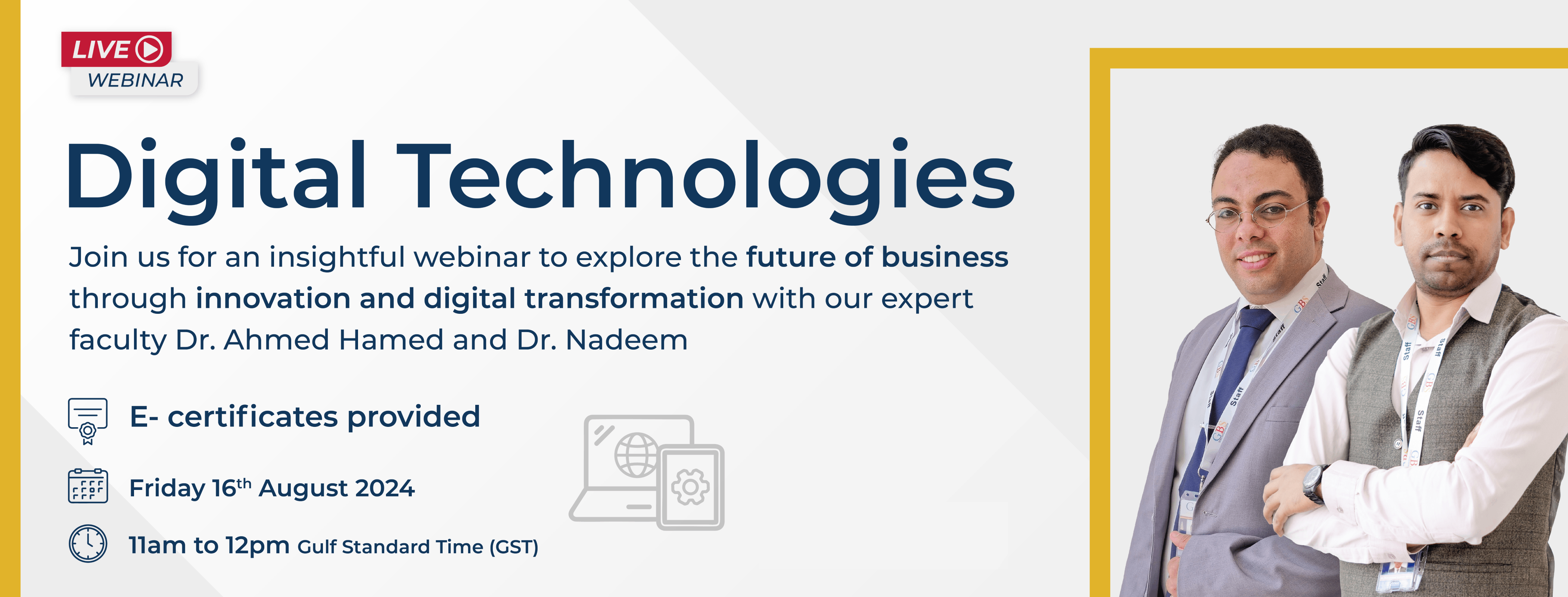 Register for our upcoming webinar on digital technologies